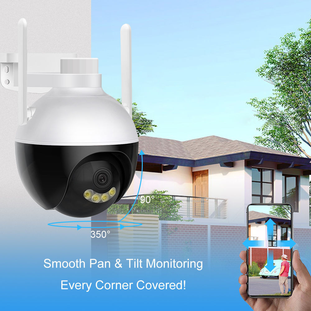Cctv Wifi Outdoor 1080P Full HD V380 Pro Night Vision / Kamera Cctv C11 Outdoor Anti Air IP Cam Wifi