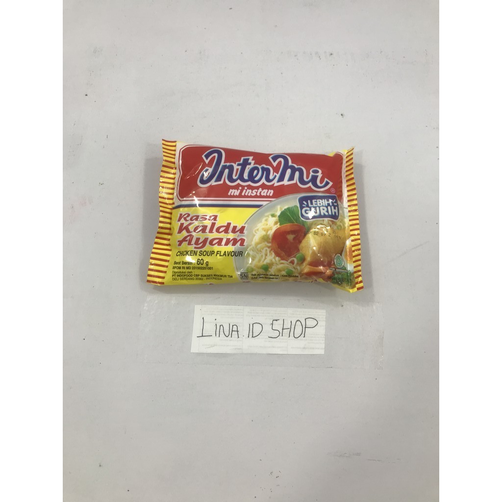 

1 Bungkus - Intermi Mi Instan Rasa Kaldu Ayam / Chicken Soup Flavour Kemasan 60gr