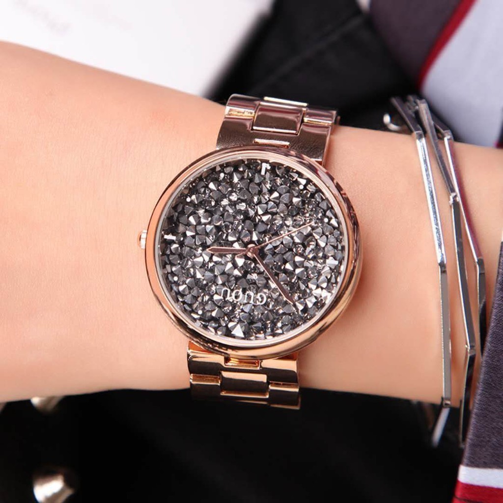 AGB - AGUO2100 JAM TANGAN WANITA GUO7 STAINLESS BRAND ANTI AIR IMPORT QUALITY