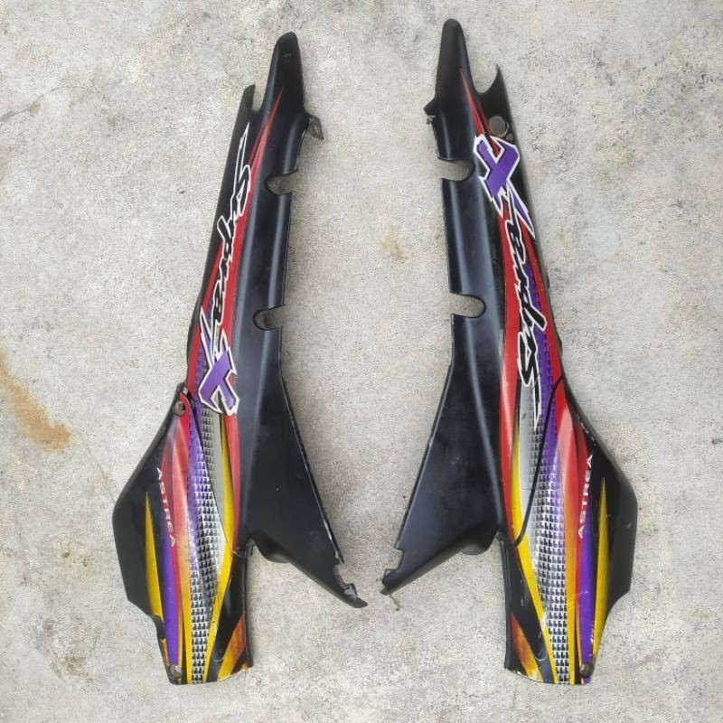 Cover Body Belakang Set Tepong Aki Honda Supra X Lama Supra Fit Lama Original Copotan Motor Murah OR
