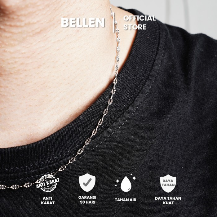 Kalung Titanium Pria  / Kalung Silver Pria 45 CM