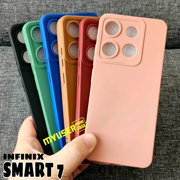 INFINIX SMART 7 CASE PRO CMERA MACARON CASE INFINIX SMART 7