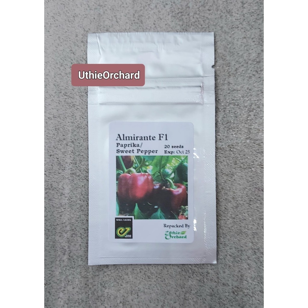 Benih Enza Zaden - Paprika (Sweet Pepper) Almirante F1 Kemasan Repack 20 Seeds