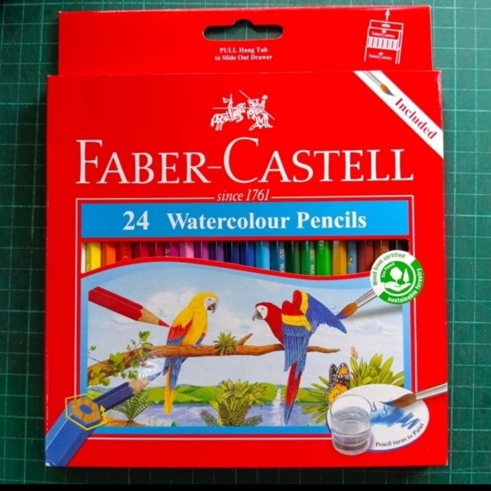 

PROMO!! -pensil 24 warna faber castell - water colour 24