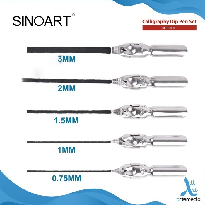 

PROMO!! -Pena Kaligrafi Sinoart Calligraphy Dip Pen Set - SET 5
