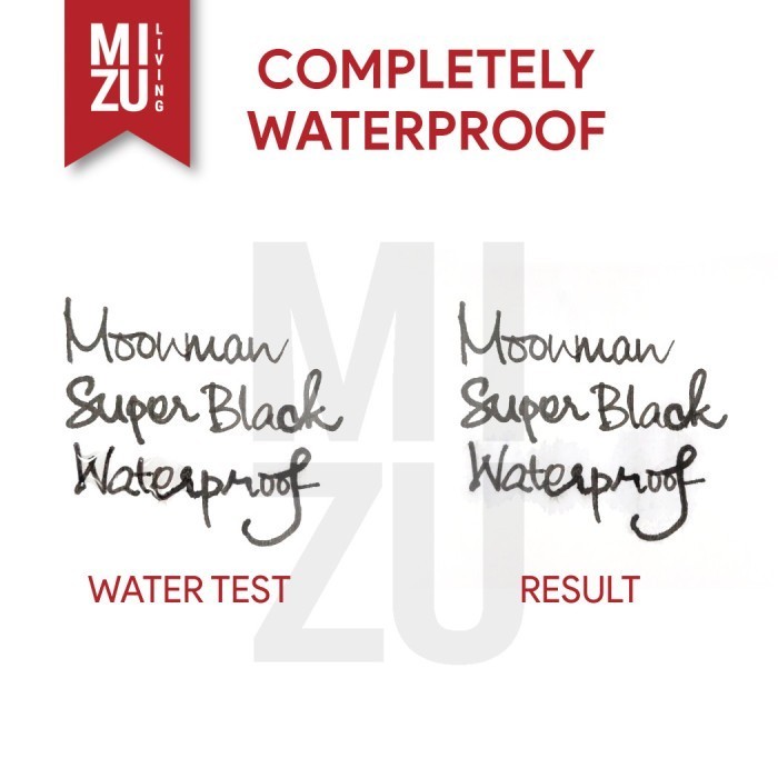 

PROMO!! -MOONMAN Majohn WATERPROOF Permanent Fountain Pen Ink 50ML Bottle - 20ML BLUE BLACK