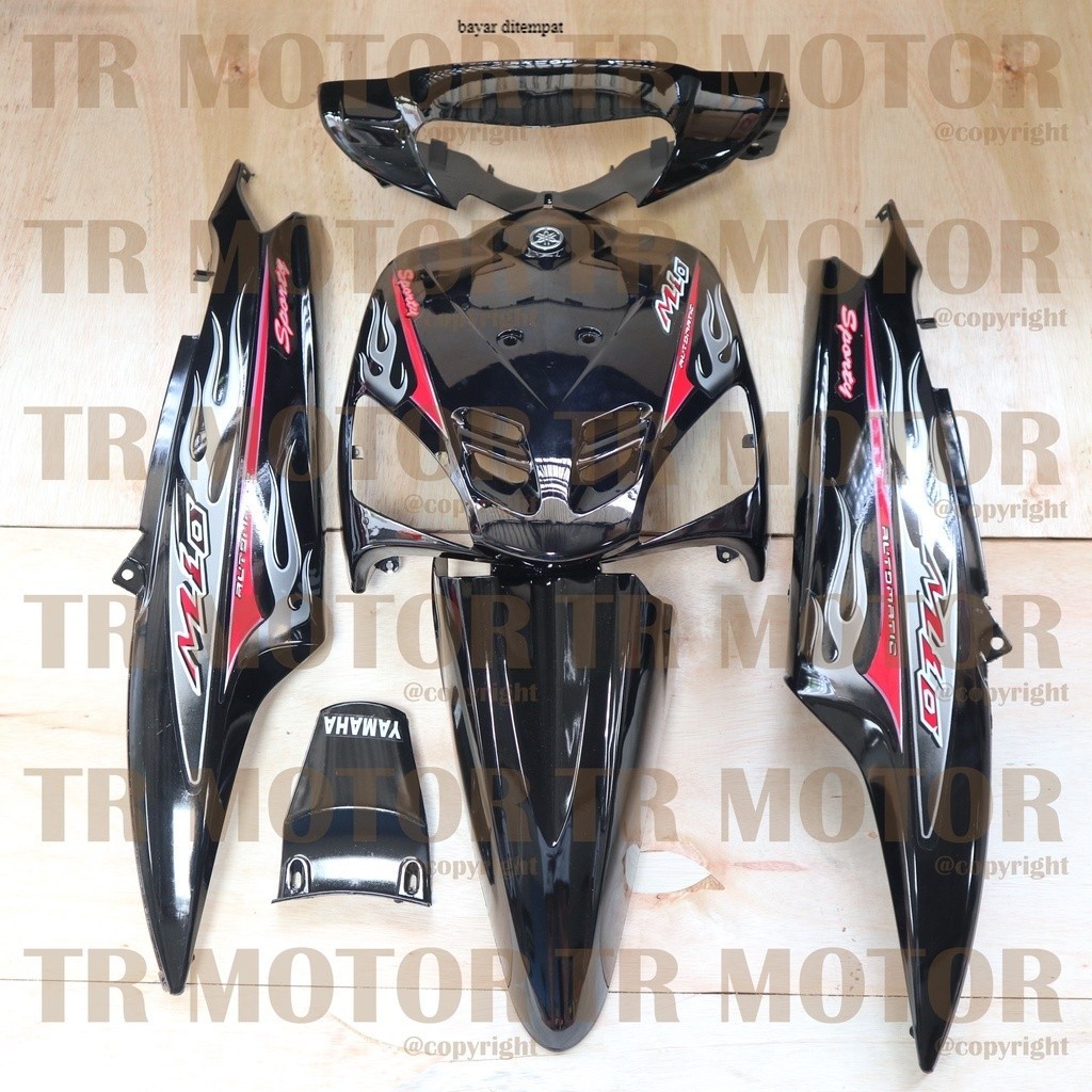 beli yuk Body Mio Sporty Full Set 2006 Hitam Body Halus Mio Sporty Mio Lama