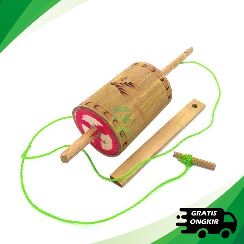 [akhi.id] GASING BAMBU / mainan Tradisonal gasing bunyi bambu