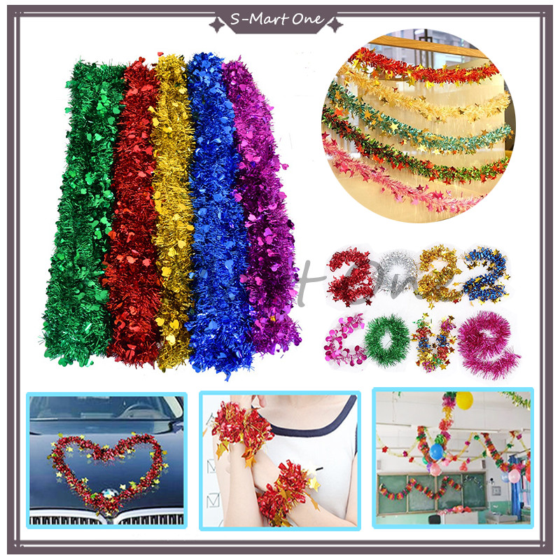 Slinger Tinsel Rumbai 2 Meter /hiasan natal /slinger tinsel party panjang 2 meter/2mtr Slinger BESAR