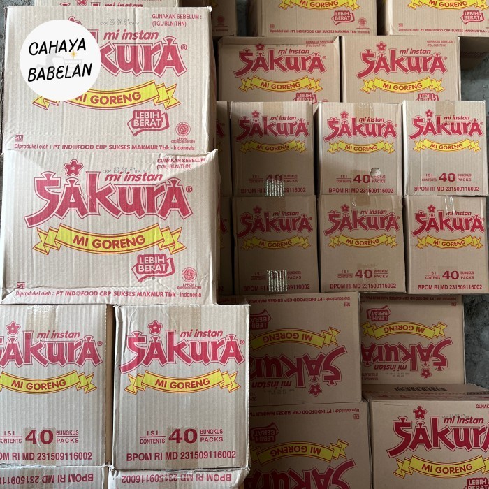 

Mie Sakura Goreng 1 dus isi 40 bungkus