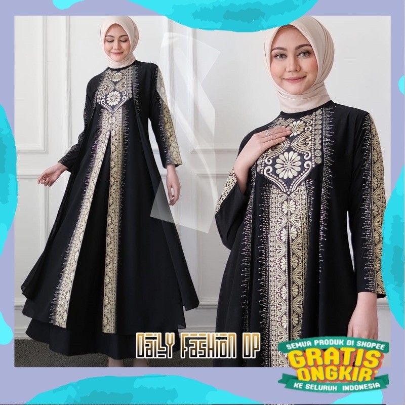 Gamis Turkey 1062 Hawa #135 Dress Busana Muslimah By Original Mega Store Farzolla 2/Gemoy