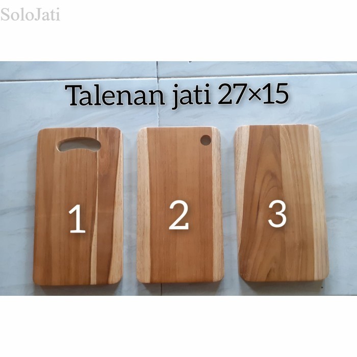 

Talenan Jati / Telenan Jati Kecil 27 X 15 cm - 3. Polos Jati murah