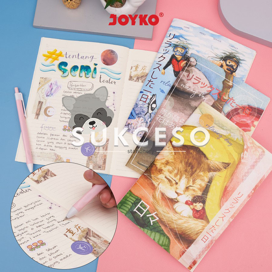 

Joyko Notebook A5 NB-729 Relaxing Day Buku Catatan A5 Soft Cover Lukisan Murah