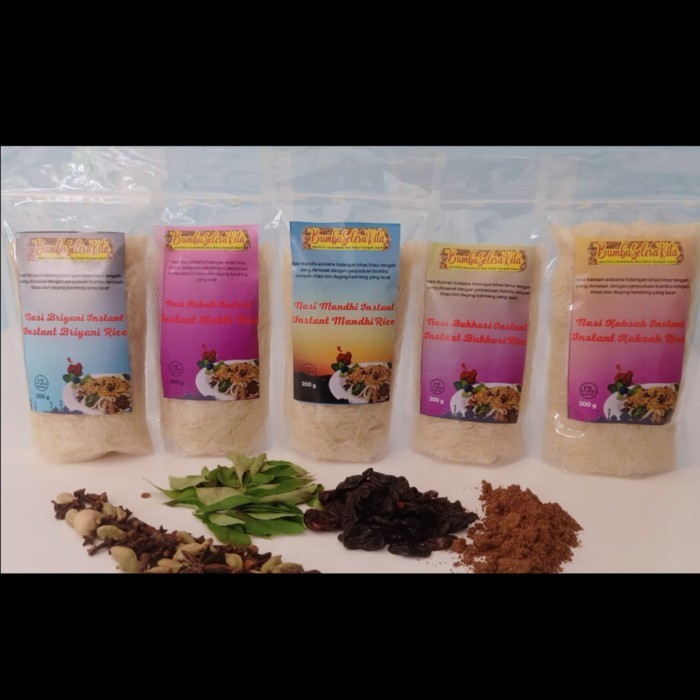 

ST Nasi Kebuli Mandhi Bukhari Kabsah Briyani Instan Bumbu Selera Kita