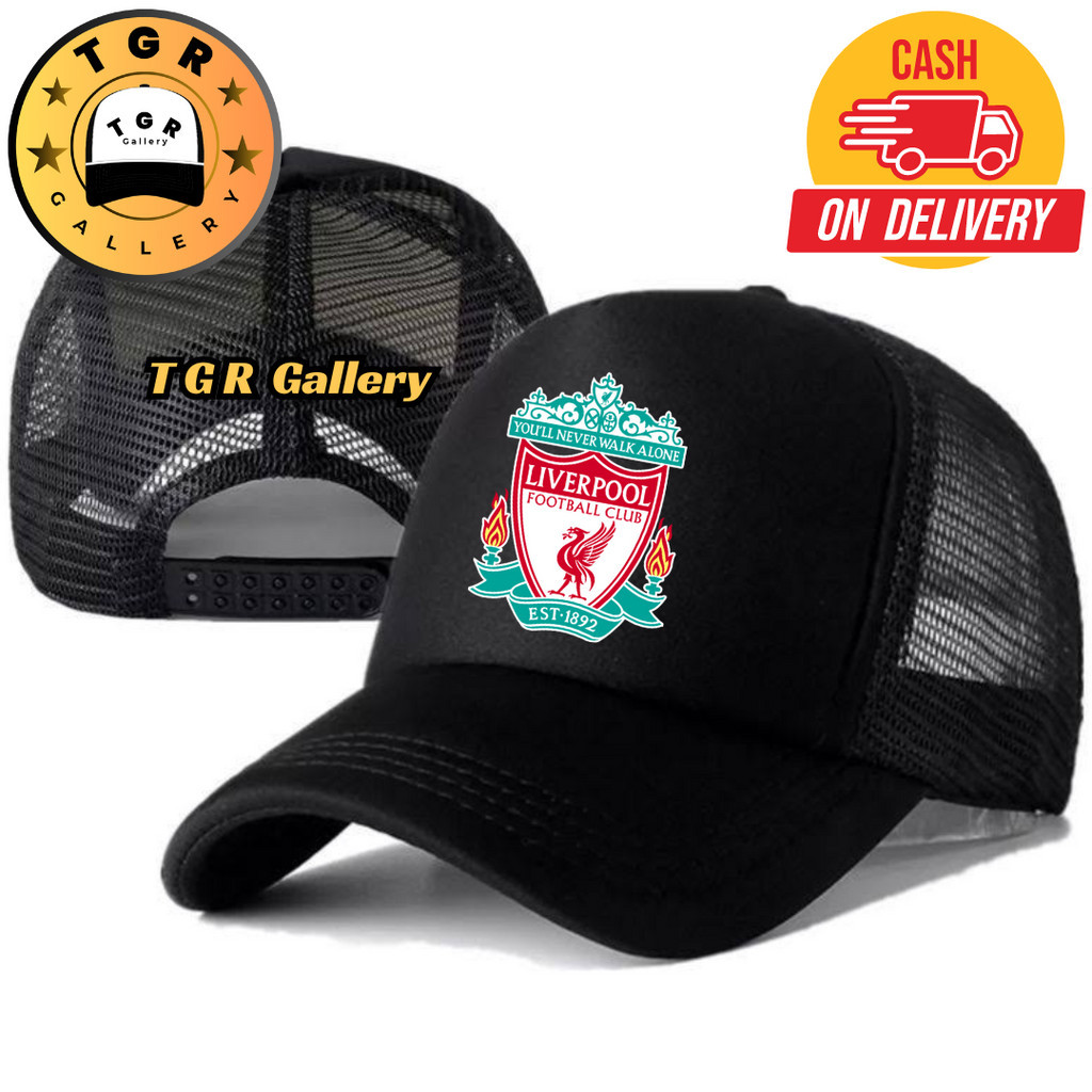 TGR Gallery Topi Trucker LIVERPOOL - Topi Distro LIVERPOOL Logo - Topi LIVERPOOL Premium - Topi Pria