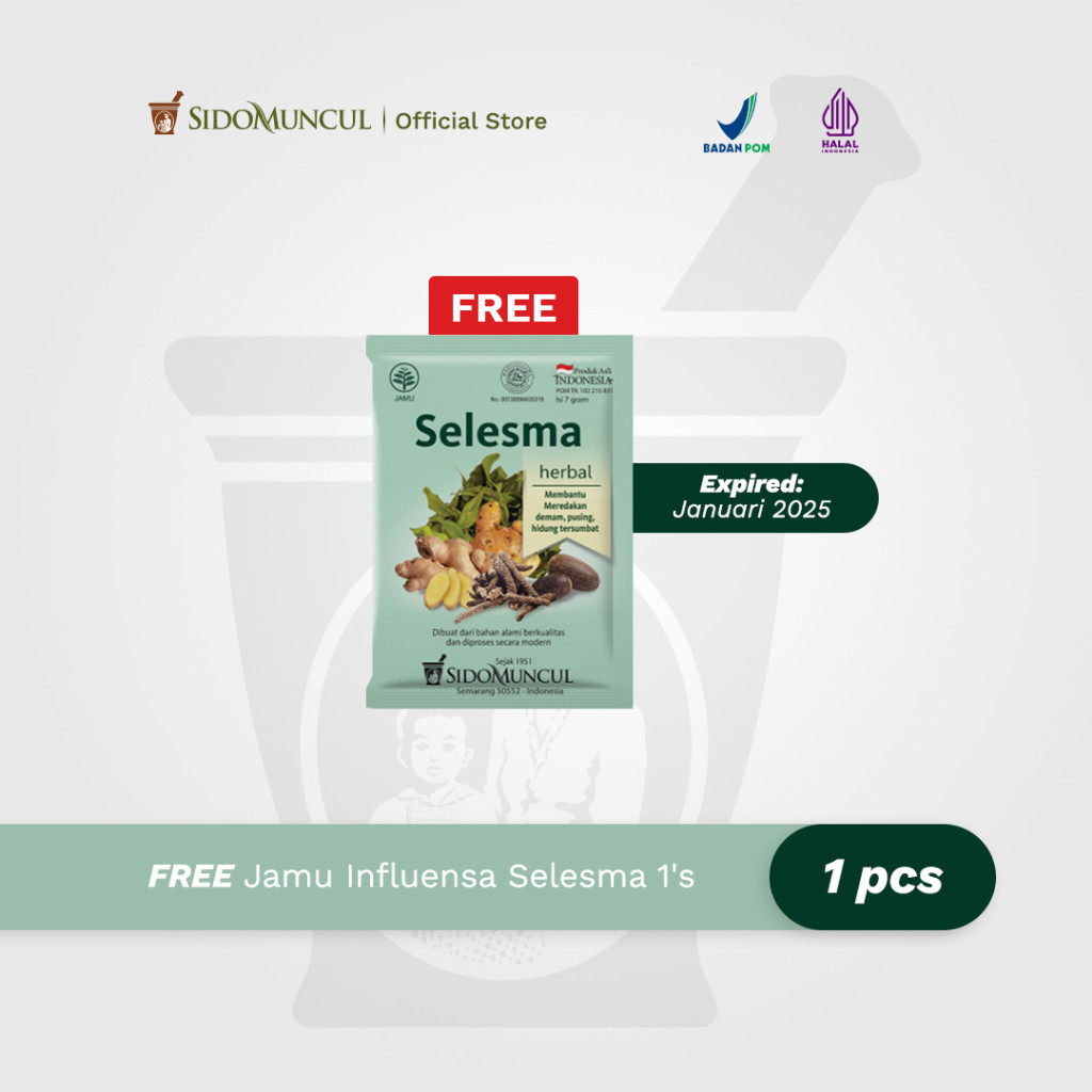 

Free Jamu Influensa Selesma 1's (Near Expired Date)