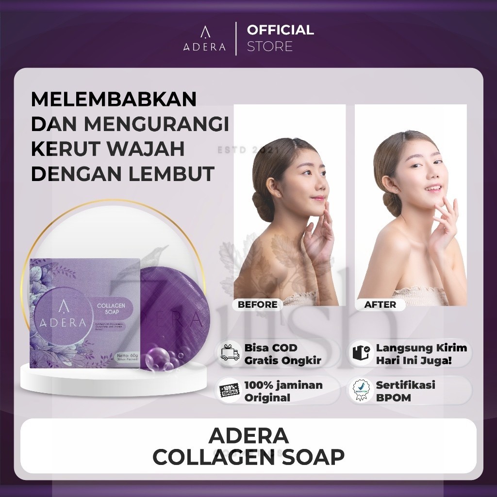 Skincare Paket Adera- Paket Collagen Soap Membantu Mencerahkan Kulit dan Menyembuhkan Luka  Sudah Bpom Bergaransi Asli
