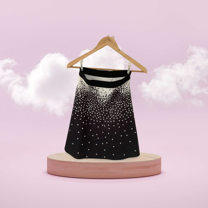 Rok Polkadot Unbranded Warna Hitam Putih