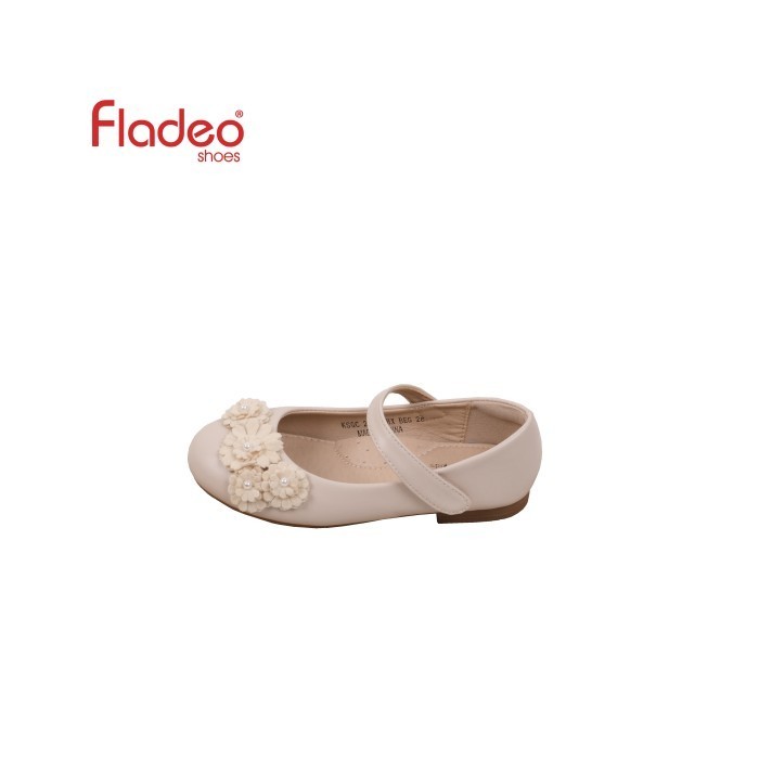 Fladeo L23/KSGC263-1HX/Sepatu Flat Anak Perempuan  Flat Shoes Kids  - BEIGE, 28