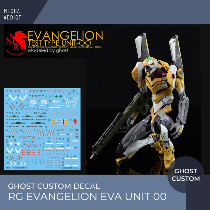 Water Slide Decal RG Evangelion EVA Unit 00 by Ghost Decal