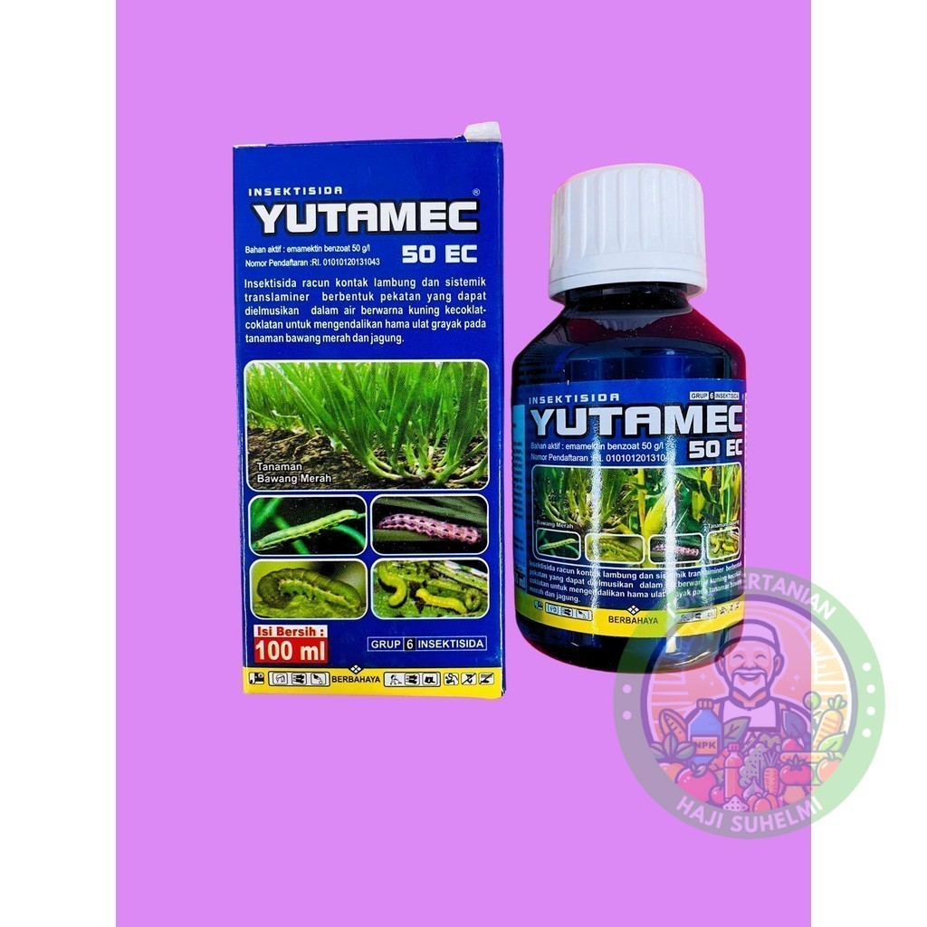 Insektisida emamektin YUTAMEC 50ec isi 100ml dr GEMA AGRO SENTOSA