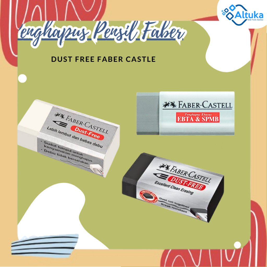 

Penghapus Pensil 2B Faber Castell Eraser Dust Free 7294 B40