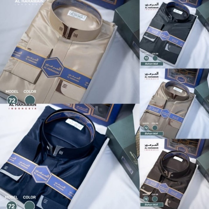 Al Haramain Woll /Jubah woll  /Gamis Haramain wol - sesuai chat, 56/26