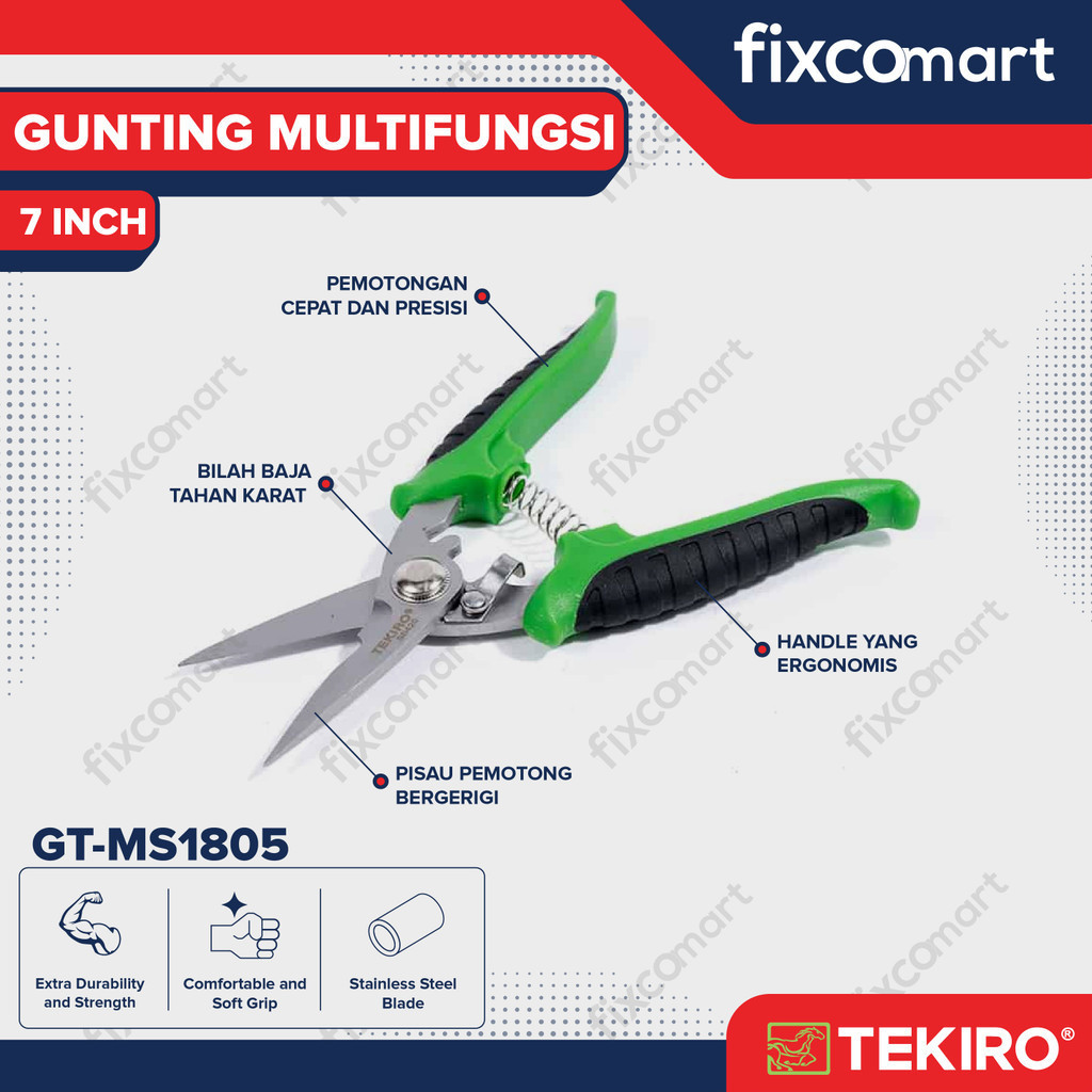 

Tekiro GUNTING MULTIFUNGSI 7 INCH JunDW
