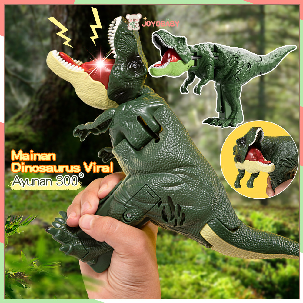 Joyobaby Dinosaurus tekan mainan viral mainan viral dinosaurus shaa shaa Mainan Dino Simulasi Tyrann