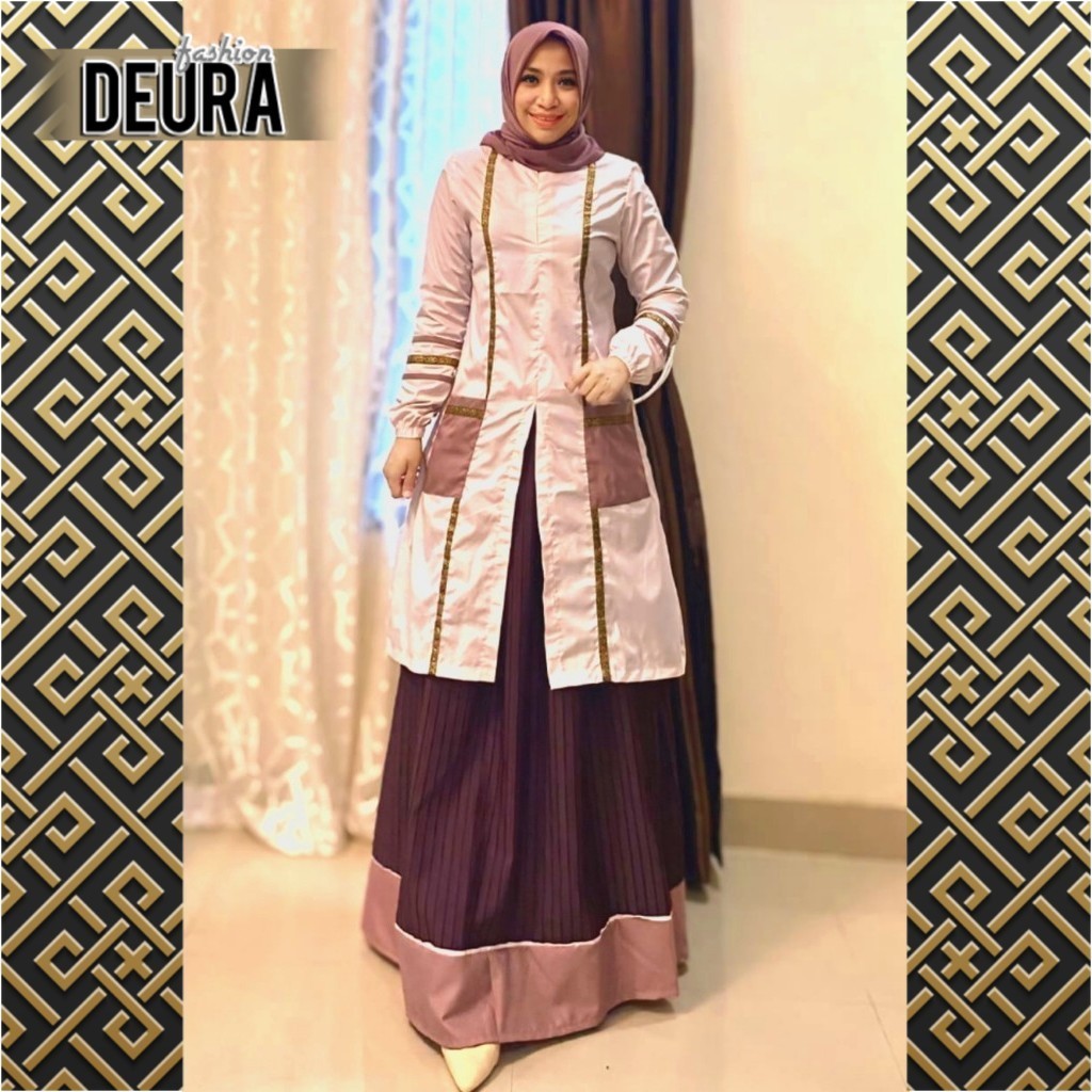 DEURA FASHION - Baju Setelan Lebaran Wanita Terbaru SR-391 / Setelan Remaja Wanita / Setelan Deura