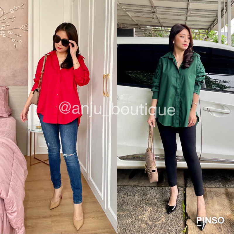 Alice Shirt Kemeja Oversized Wanita Kemeja Zara