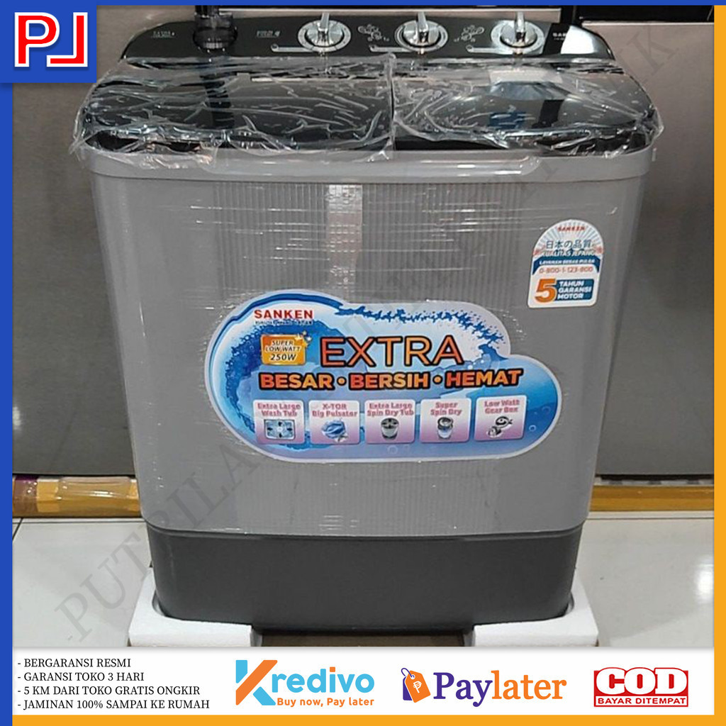 MESIN CUCI 2 TABUNG SANKEN 8Kg TW 8827EGY TERBARU ( KHUSUS BANDUNG,JAKARTA DAN JAWABARAT )