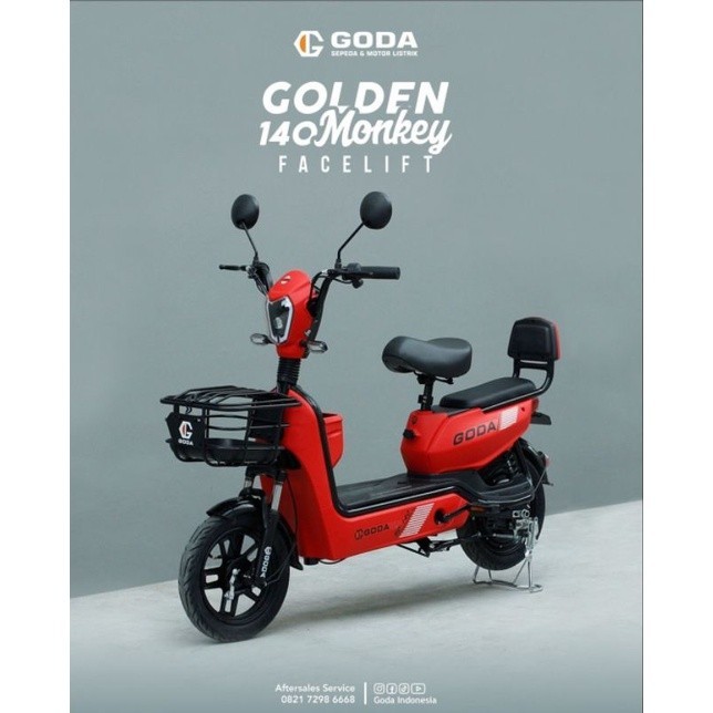 Sepeda Listrik GODA 140 Golden Monkey Facelift
