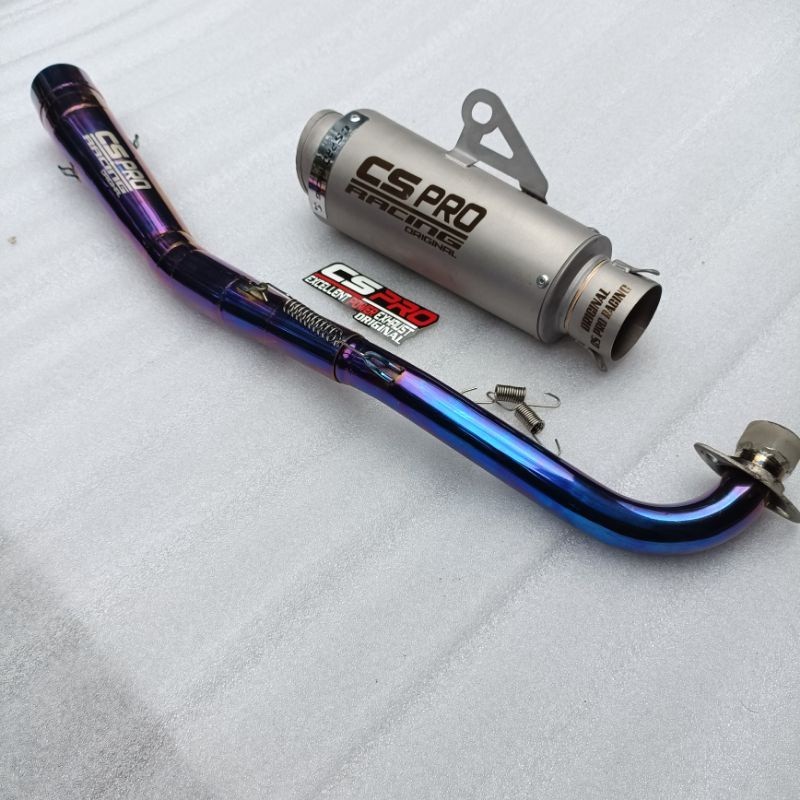 Knalpot Racing Cs Pro Original Supra x 125 jupiter z Vega R/zr blade Refo fit refo absolut