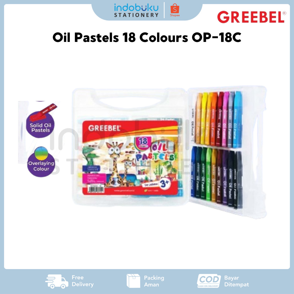 

Oil Pastels Greebel 18 Colours OP-18C