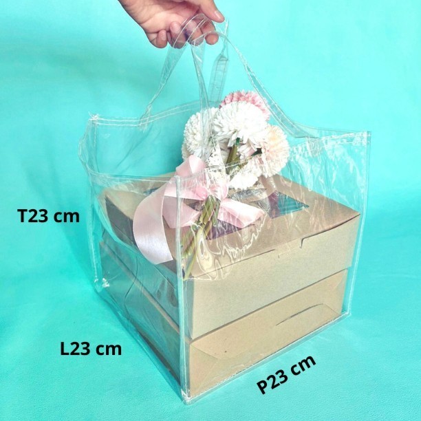 

TAS MIKA 23 x 23 untuk nasi kotak / Goodie bag hampers ultah souvenir