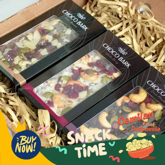 

Special Diskon 100K GET 3 CHOCO BARK - cokelat cashew almond Pathi's Chocolade cemilan cokelat choco crunchy enak sehat