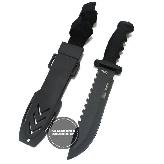 Best Seller PISAU COLUMBIA 1268A P1048 BLACK PISAU SANGKUR SURVIVAL OUTDOOR Terbatas