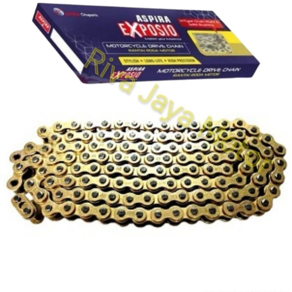 Rantai Rante Gold Motor 428 H 428H 110 120 130 140 Original Aspira Exposio Astra Otoparts Supra Revo