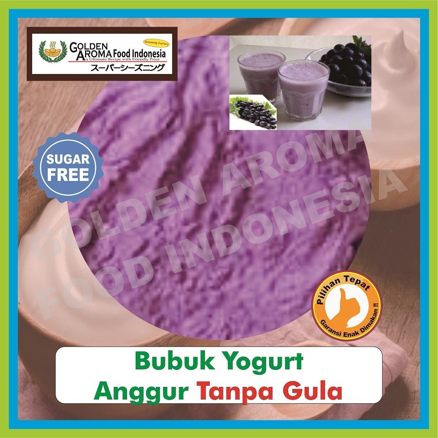 

Bubuk Yogurt Rasa Anggur Tanpa Gula 1 Kg Serbuk Minuman Ice Yoghurt Grape No Sugar 1Kg Drink Powder