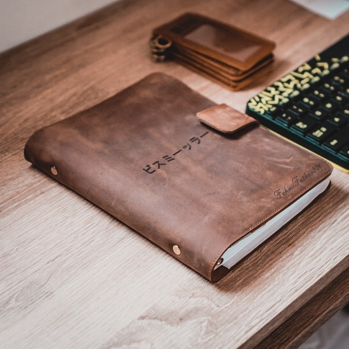 

✔TERLARIS Buku Agenda BINDER A5 Cover Kulit - Paul Model v3 *GRATIS GRAFIR*