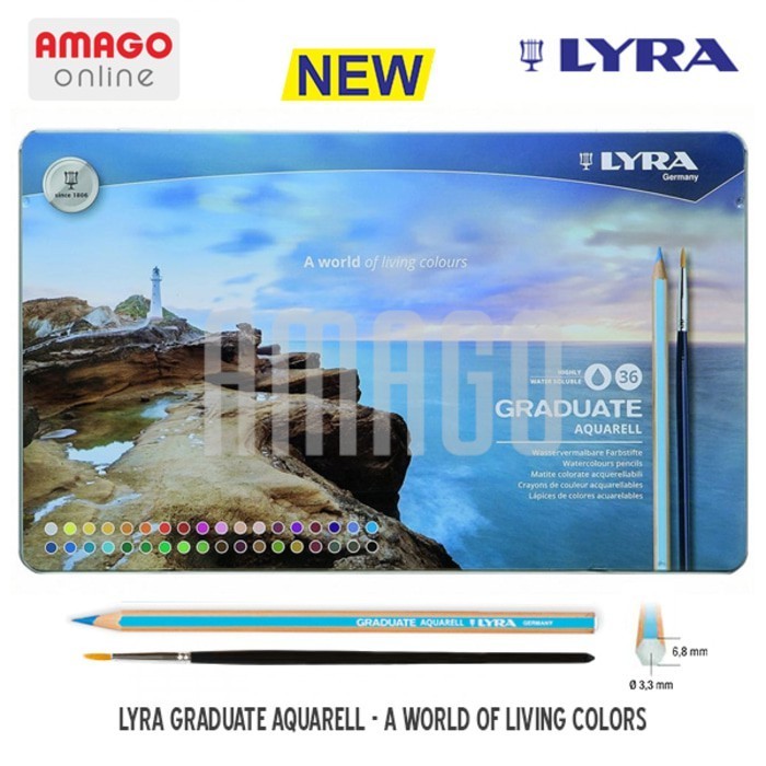 

LYRA Graduate Acquarell - Metal Box - 36 Colors - 2881360