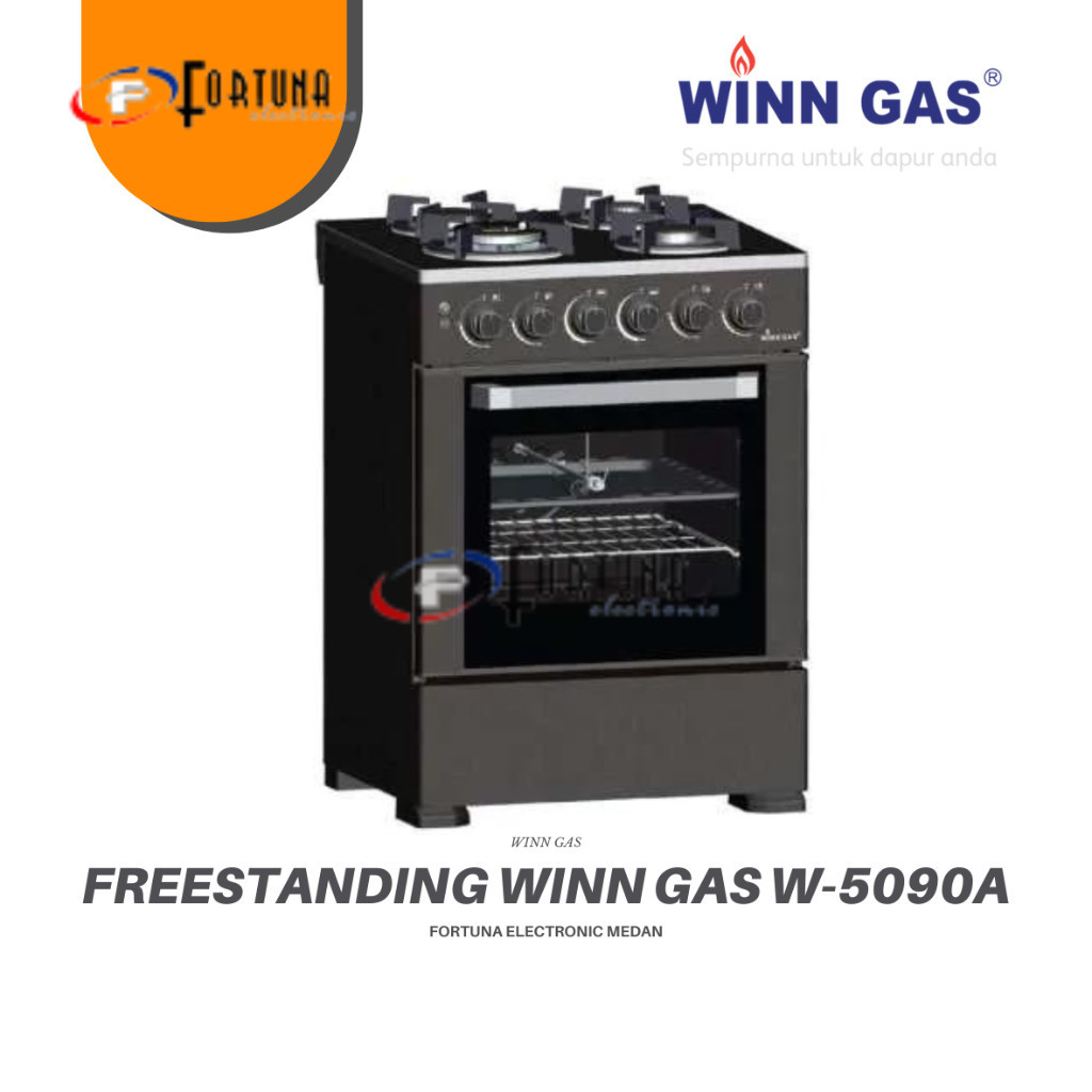 FROMO SPESIAL WINN GAS KOMPOR STANDING W 5090 4 TUNGKU WITH OVEN MEDAN