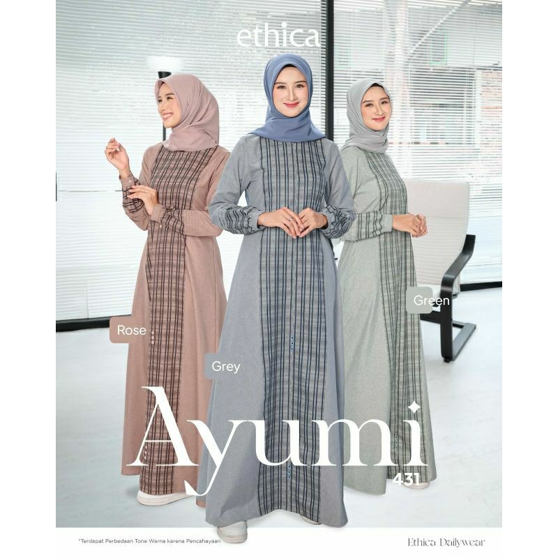 Ethica Ayumi 431 original Gamis Ethica Ayumi 431 Terbaru