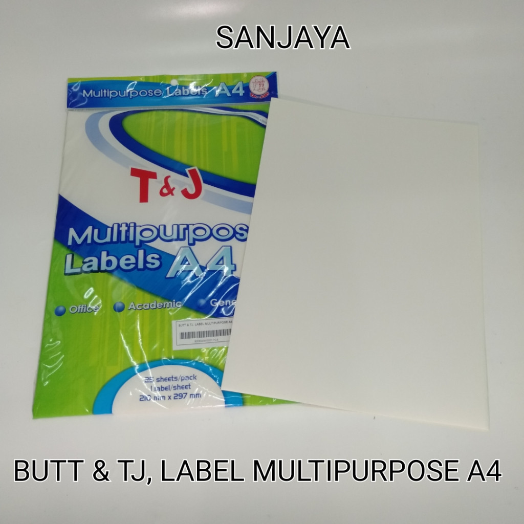 

(HASANS HOME)Label A4 Tom & Jerry Multipurpose / Kertas Label A4 Multipurpose 25 Lembar / Butt & Tj, Label Multipurpose A4