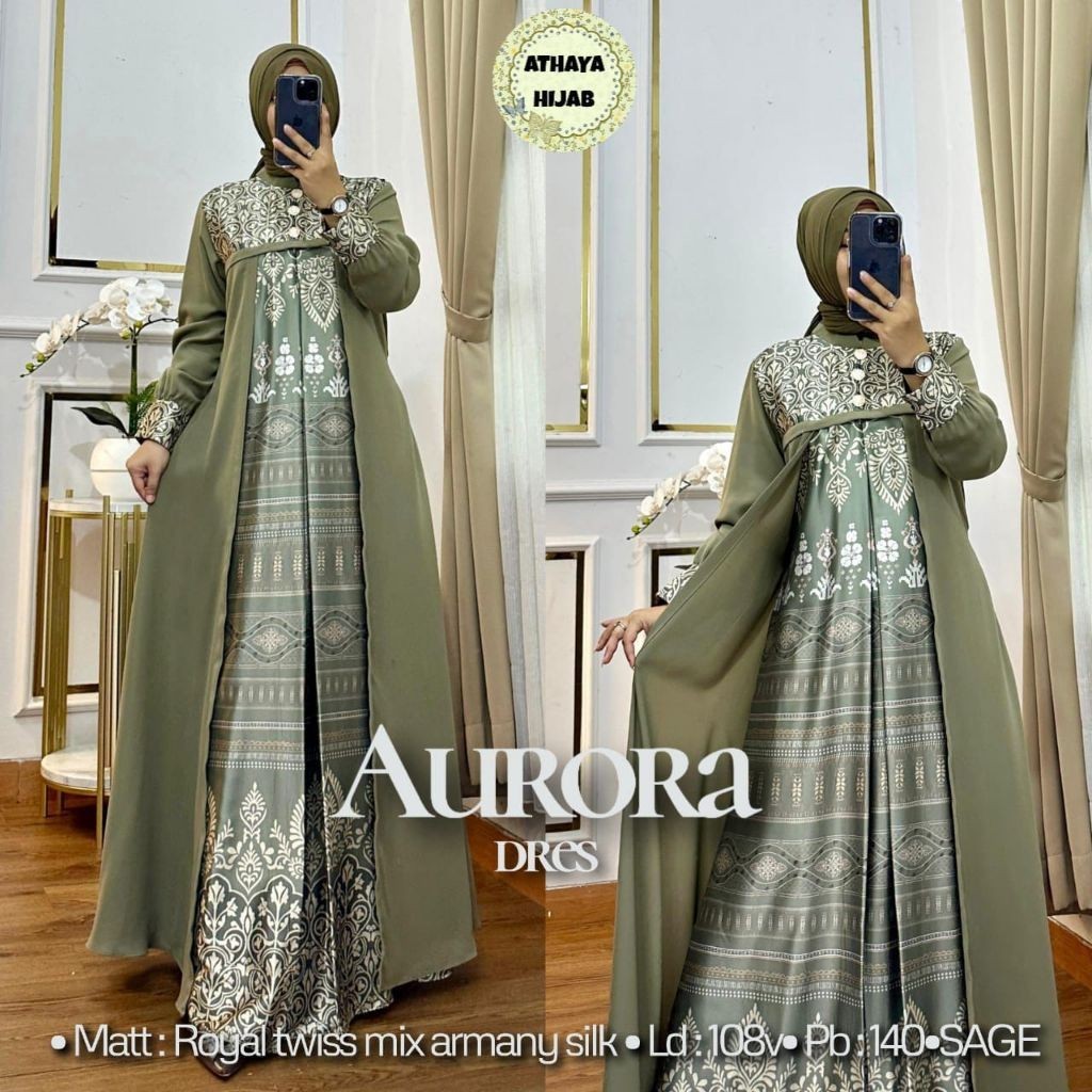 BHCBD Baju Gamis Wanita AURORA DRESS From AtHAYA