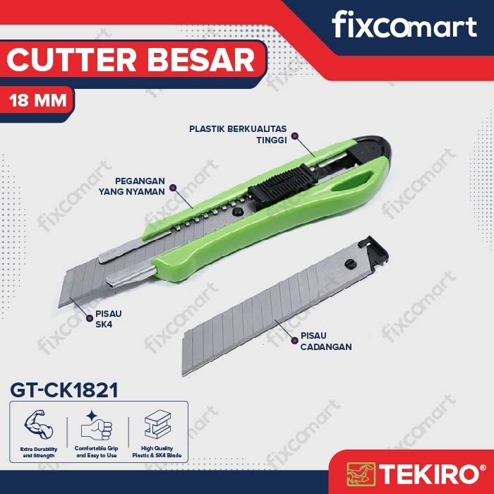 

TEKIRO CUTTER BESAR 18 MM / CUTTER