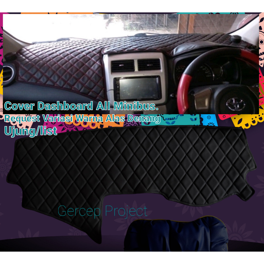 Cover Alas Dashboard Mobil Toyota Agya Daihatsu Ayla Pelindung Dasbor Bahan Kulit Aksesoris Variasi 