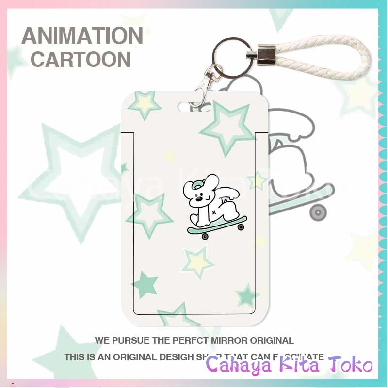 

ID CARD HOLDER/SARUNG KARTU/pesanan Hadiah Khusus/SUPPORT HARGA GROSIR/Bintang-bintang berbintik-bintik dan anjing bintang