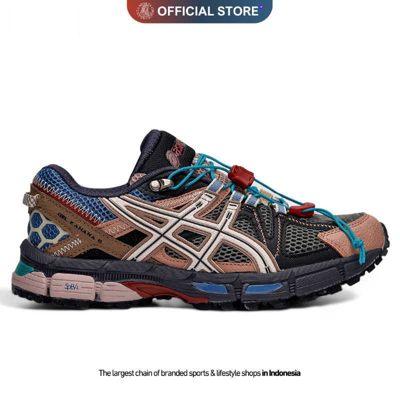 Sepatu Asics Gel Kahana 8 FL Brown Blue Original